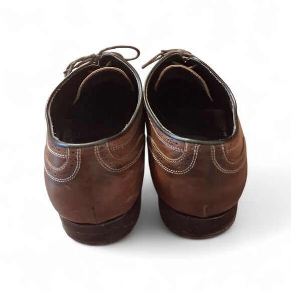 To Boot New York Adam Derrick Men's Size 11.5 Brown Leather Cap Toe Oxford Italy - Picture 4 of 9